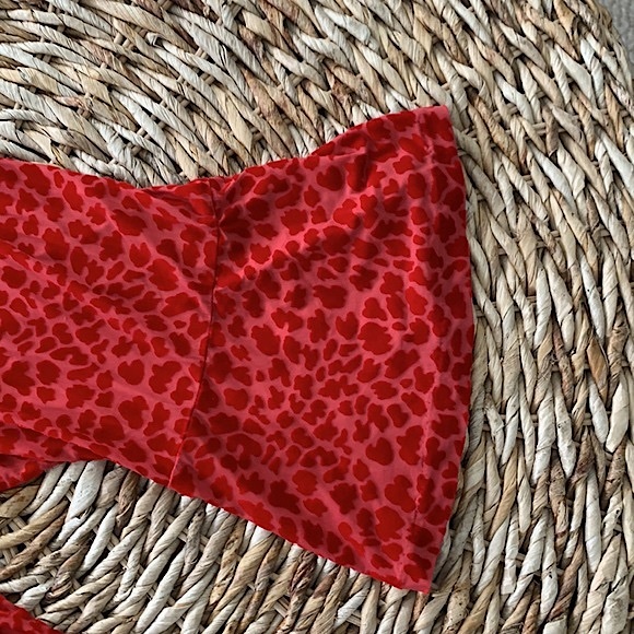 Talbots Velvet Burn-out Animal Pattern Top - Picture 8 of 13